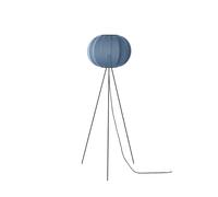 Lampadaire Rond Tricoté à La , Haut Ø45, Pierre Bleue