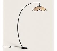 Lampadaire Rotin Arc Nirvana