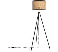 TechBrey Lampadaire Rotin Huela Naturel 380 mm Crème G