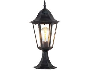 Lampadaire rustique éclairage extérieur ALU IP44 base lampe lanterne