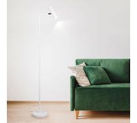 Lampadaire salon blanc -matt spots spots éclairage plafonniers réglables lampe de lecture