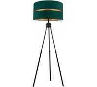 Lampadaire Salon Vert foncé-Or Lampadaire Trépied Design Moderne E27 de la série N340 (N340-GG)