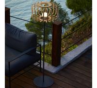 Lampadaire sans fil beige standy bambou