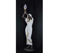 Lampadaire Sculpture Figure Lampes Égypte Statue Figure Sculptures Déco