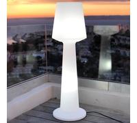 Lumisky Lampadaire design extérieur AUSTRAL LED blanc H110 cm culot E27 filaire éclairage puissant
