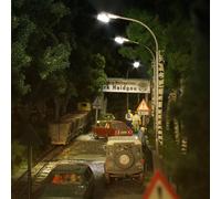 Lampadaire Siemens AHL 52 90Mm HO/OO Échelle Busch 4192