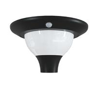 Lampadaire solaire 15 W, 2 000 lm. 3 couleurs de lumière au choix (chaude, naturelle, froide). Idéale pour parkings, jardins, cours, commerces, etc. Étanchéité IP65, sans fil. Mât non inclus.