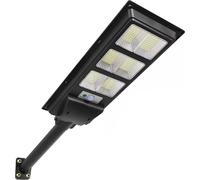 lampadaire solaire 90W LED pour l'extérieur Lampadaire solaire imperméable à l'eau Lampe à détection du corps humain avec télécommande