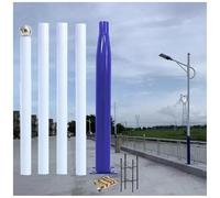 Lampadaire solaire avec cage d'armature, lampadaire extérieur pour caméra de sécurité, 6, 5, 4, 3, 3,5, 2,5, 2 m, très résistant