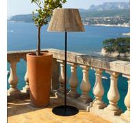 Lumisky Lampadaire solaire extérieur en poly rotin avec module LED blanc chaud télécommande TALL RAFFY SOLAR H170cm