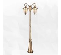 Lampadaire solaire d'extérieur à 2 têtes de style victorien européen étanche Paysage Street Light 2 m de hauteur Lanterne de jardin élégante Solution d'éclairage de terrasse