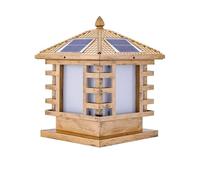 Lampadaire Solaire d'extérieur, Lanterne de Jardin de Villa en Alliage d'aluminium étanche IP65, Lampe de Poteau à énergie Solaire à allumage/Extinction Automatique du crépuscule à l'aube, é