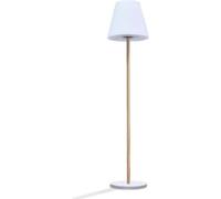 Lampadaire solaire et rechargeable - LUMISKY - STANDY WOOD SOLAR - H150 cm - LED blanc chaud dimmable