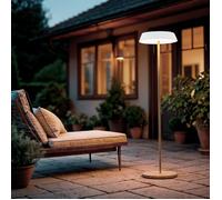 Lampadaire Solaire Extérieur Aldana 2.6W Crème