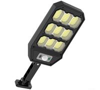 Lampadaire solaire extérieur LED 279 LED avec détecteur de mouvement, applique murale étanche pour éclairage de jardin et allée