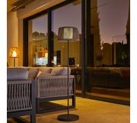 Lampadaire solaire gris soleo