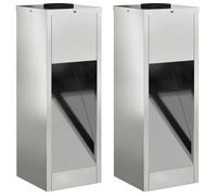 Lampadaire solaire LED - vidaXL - Galvanisé - 18x18x50 cm - Blanc chaud - Solaire - Autoportant - Utilisation extérieure