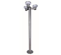 Lampadaire solaire TIMEO hauteur 199 cm 3 lampes avec télécommande