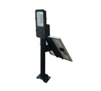 Lampadaire solaire V-TAC - 50W - IP65 Waterproof - Noir - 4000 Lumens - 6000K