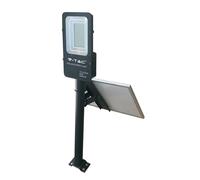 ARMURE DE RUE À LEDS SOLAIRES AVEC PANNEAU DE LUMIÈRE NATURELLE DE 50W 4000K C