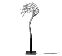 Lampadaire Sottovento 15 H 180-200cm/base 41x41x58cm/15x flex nickel L x Ø 150x1.2cm