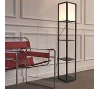 Lampadaire Stapleford avec étagère E27 hauteur 160 cm noir blanc [lux.pro] Noir G