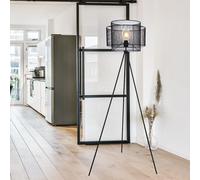 Lampadaire Stativlampe Pour Le Salon Noir Cage H 150 Cm