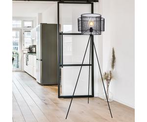 Lampadaire Stativlampe Pour Le Salon Noir Cage H 150 Cm