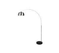 Lampadaire sur pied à arc - TRIO - ARGENTINA - H200 cm - Nickel mat - Base marbre noir