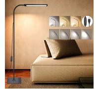 Lampadaire sur Pied à Colde Cygne-Hauteur réglable,Col Flexible 360°,3 Tons&10 Luminosités,pour Chambre/Éclairage Éyelash