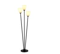 Lampadaire sur Pied Elégant 153cm COSTWAY-Abat-jour en Acrylique-3 Douilles E27-Interrupteur au Pied-Base Métallique-Chambre,Salon