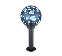 Lampadaire sur pied, lampe d'extérieur, lampe de jardin en acier inoxydable, aluminium plastique anthracite, intensité variable, 1x LED RVB 8,5W 806Lm 2700-6500K, H 45 cm