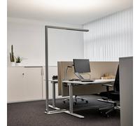 Lampadaire sur pied LED Jolinda Arcchio, dimmable, gris, Bureau, Aluminium, Moderne
