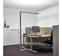 Lampadaire sur pied LED Jolinda Arcchio, dimmable, gris, Bureau, Aluminium, Moderne