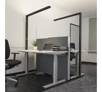 Lampadaire sur pied LED Jolinda Arcchio, dimmable, noir, Bureau, Aluminium, Moderne