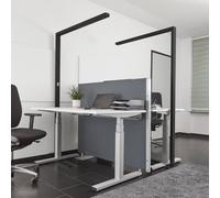 Lampadaire sur pied LED Jolinda Arcchio, dimmable, noir, Bureau, Aluminium, Moderne