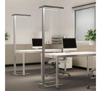 Lampadaire sur pied LED Logan Ultra Arcchio, dimmable, gris, Bureau, Aluminium, Moderne