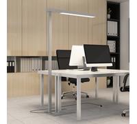 Lampadaire sur pied LED Susi Arcchio, dimmable, gris, Bureau, Aluminium, Moderne