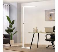 Lampadaire sur pied LED Taronis PRIOS, dimmable, blanc, Bureau, Aluminium, Moderne