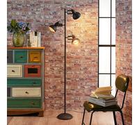 Lampadaire sur pied Lilly Lindby, noir, Salon / Salle à manger, Métal, Industriel, Lampadaire