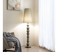 Lampadaire sur pied Lyndorin Lucande, vert, Salon / Salle à manger, Céramique, Design, Lampadaire
