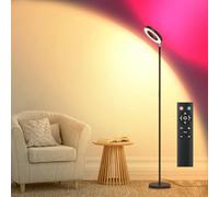 Lampadaire Sur Pied Salon Double Face, 42W Lampe sur Pied Colore Changeante avec Télécommande et Contrôle Tactile, Réglage de Couleurs avec 10 Modes Dynamiques, Minuteur, Convient pour Chambre, Bureau