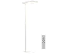 Lampadaire sur pied salon - HOMCOM - LED dimmable - spectre complet pour le soin des yeux - métal - 60 x 32 x 196 cm - blanc