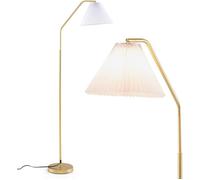 Lampadaire sur Pied Salon - RELAX4LIFE - Abat-Jour en Tissu - Interrupteur à Pédale - Support de Lampe à Angle Réglable - H 168CM