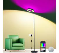 Lampadaire Sur Pied Salon Smart Double Face, 42W Lampe sur Pied avec App et Contrôle Tactile, 16 Millions Couleurs, Compatible avec Alexa et Google Assistant, Musique Sync Convient pour Chambre Bureau