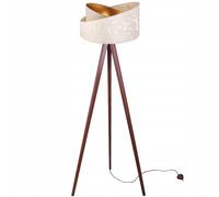 Lampadaire Trépied - Light-Home - Werona 2407 - Bois de Rose - Abat-jour Tissu - Hauteur 150 cm