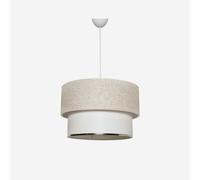 Lampadaire suspendu Hiren avec abat-jour en tissu