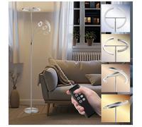 Lampadaire - TECTAKE - Lampe sur pied AURALIS LED 20W réglable, différentes températures de couleur, Ø 31,5 x 188 cm - Mat