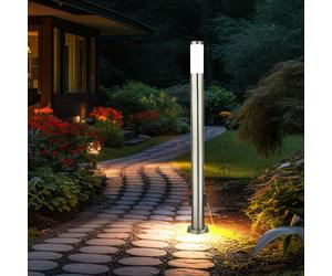 Lampadaire Terrassenleuchte Acier Inoxydable Cour Prises 1 à Feux LED