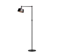 Lampadaire Tonone Bolt Long à 2 Bras, Noir Fumé